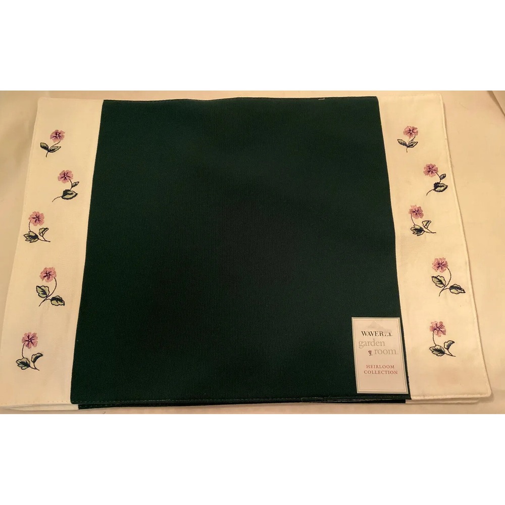 Waverly Placemats NWT, Heirloom Collection, Garden Room Pattern, 3 Spring